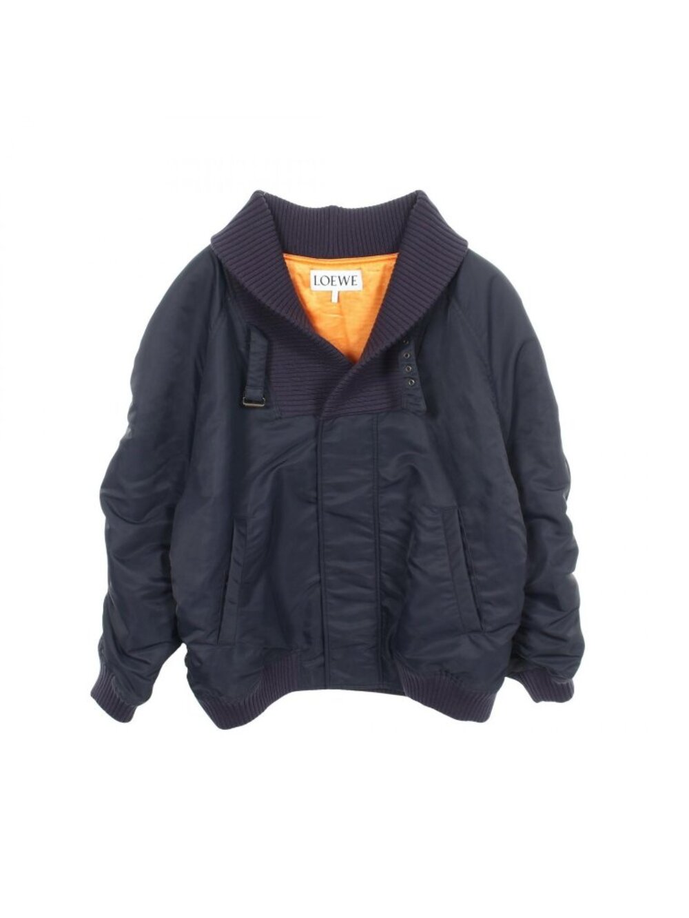 Loewe Jacket Leather Patch Oversized Nylon Bomber